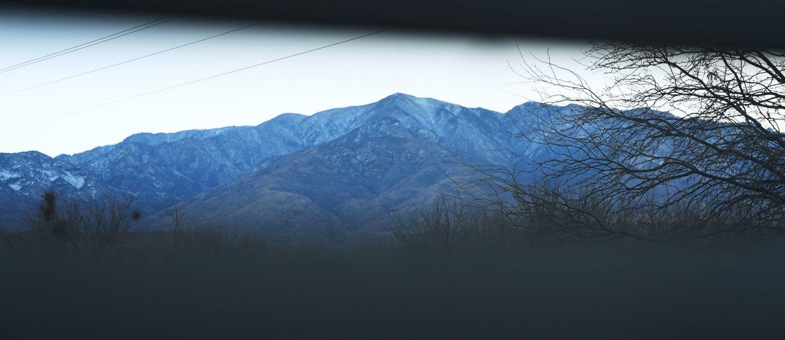 Mt. Graham rising above the Gila Valley at dusk