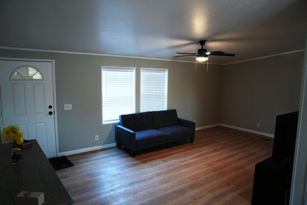 Representative living room of a Graham Shadows manufactured home